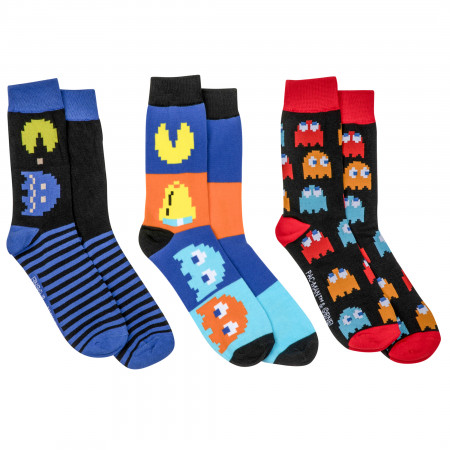 Pac-Man and Ghosts Power Up 3-Pack Crew Socks